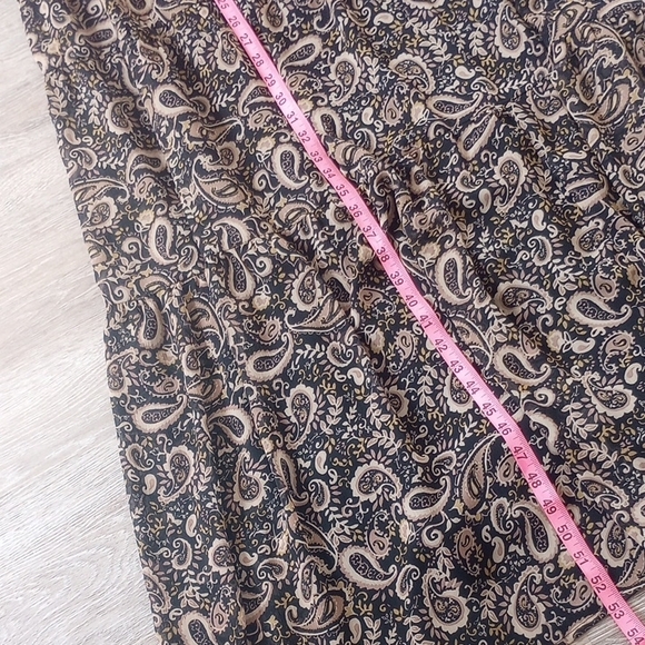 Lucky Brand Black and Tan Long Sleeve Dress - Picture 4 of 7